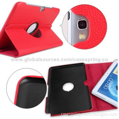 Leather Case for Samsung N8000, Samsung P5100, 360° Rotation, Perfect Audiovisual